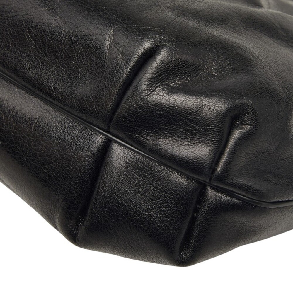 CHRISTIAN DIOR Black Leather Shoulder Bag - Picture 4 of 8